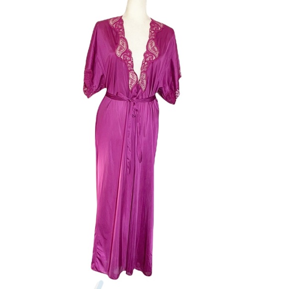 Olga Other - olga olga-lites night robe wrap cover up full lenght style 93060